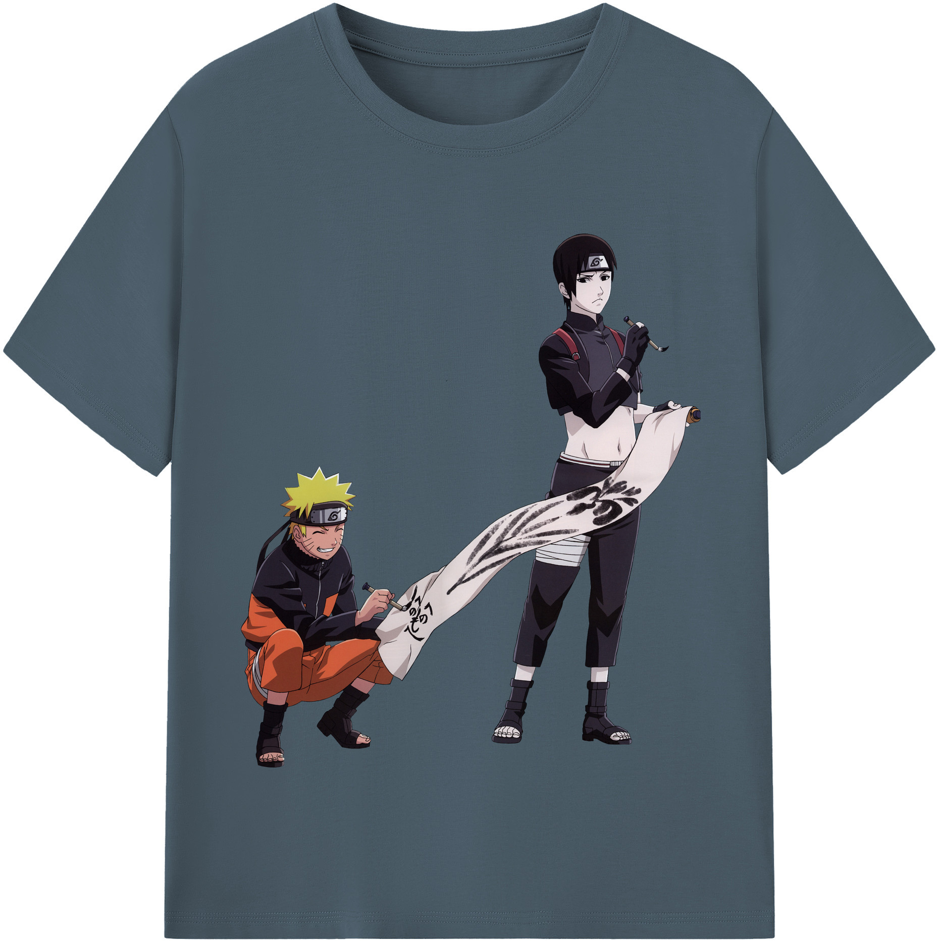 （画像用） NARUTO -ナルト- うずまき ナルト Uzumaki Naruto 綿100％半袖Tシャツ（フロントプリント）